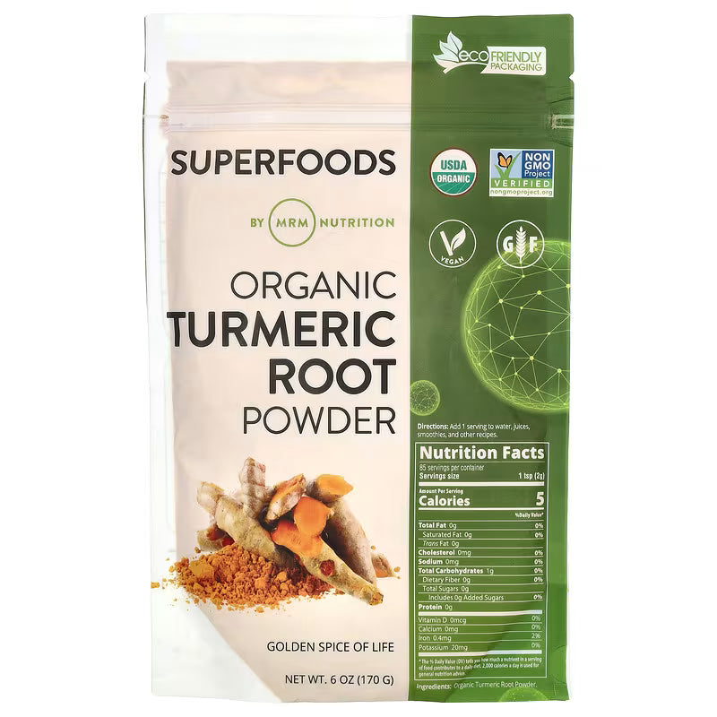 Organic Turmeric Root Powder, 6 oz (170 g)