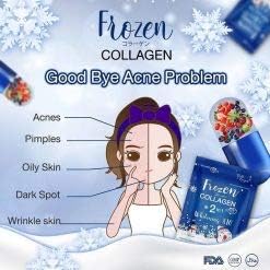 Frozen Collagen Gluta 2In1 Skin Whitening X10 L-Glutathione Nourish The To Clear Reduce Freckles-5