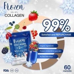 Frozen Collagen Gluta 2In1 Skin Whitening X10 L-Glutathione Nourish The To Clear Reduce Freckles-4