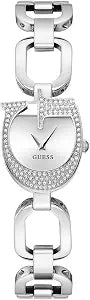 GUESS Silver-Tone Crystal Analog Watch-1