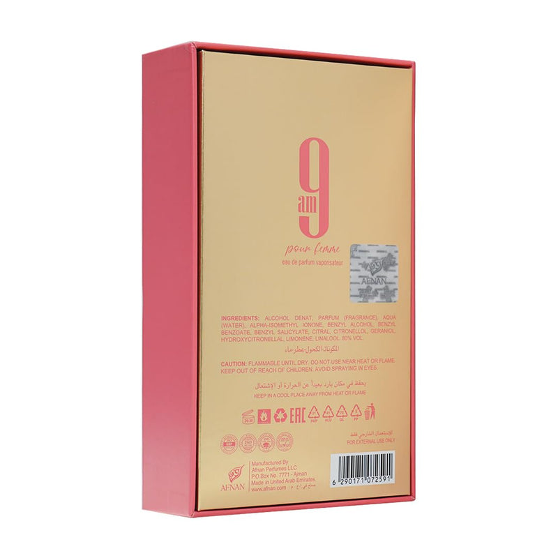 Afnan 9 AM Pour Femme Eau De Parfum, 3.4 Fl. Oz-4