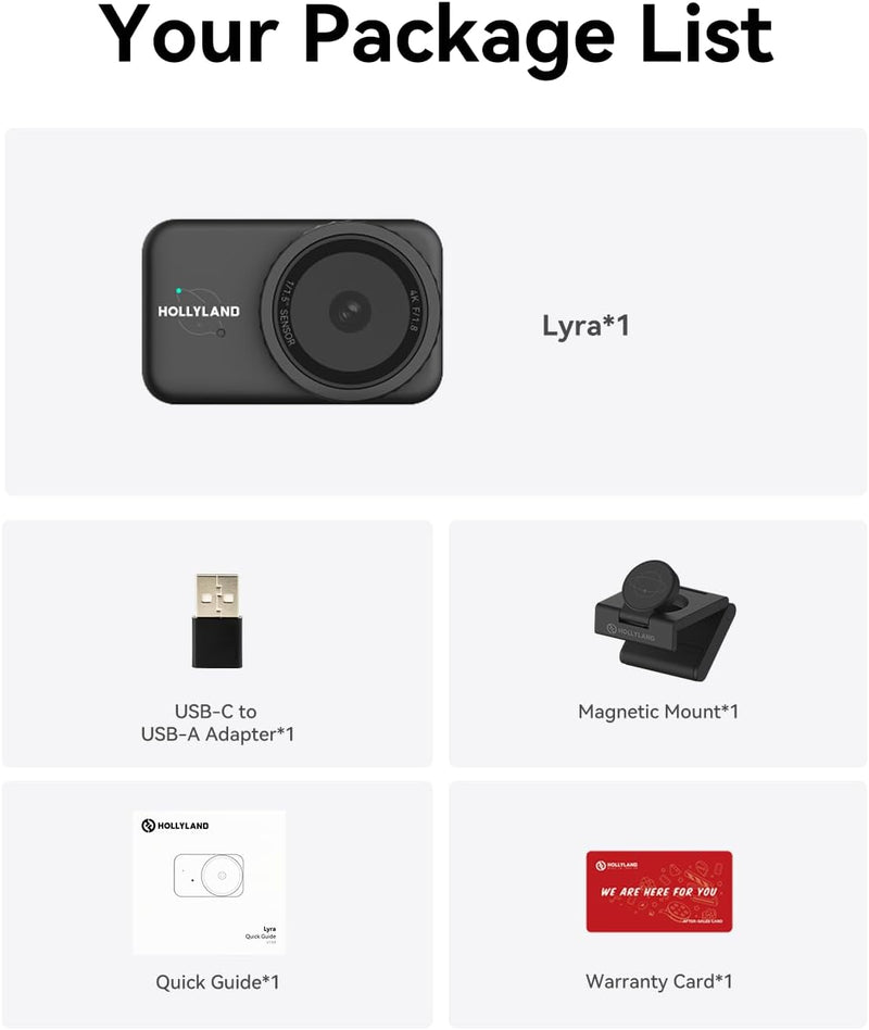 Hollyland Lyra Webcam UHD 4K Webcam for PC/Mac-9