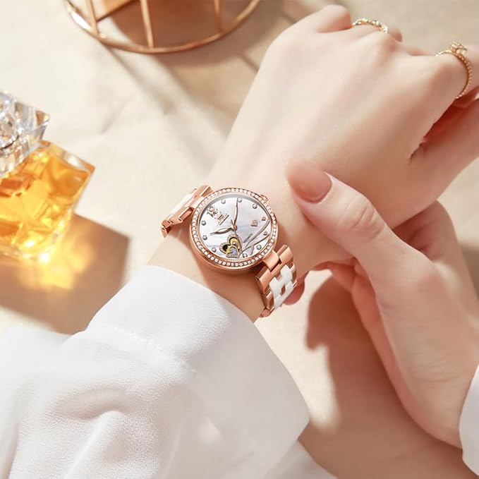 OLEVS Watch Japanese Quartz Rose Gold-2