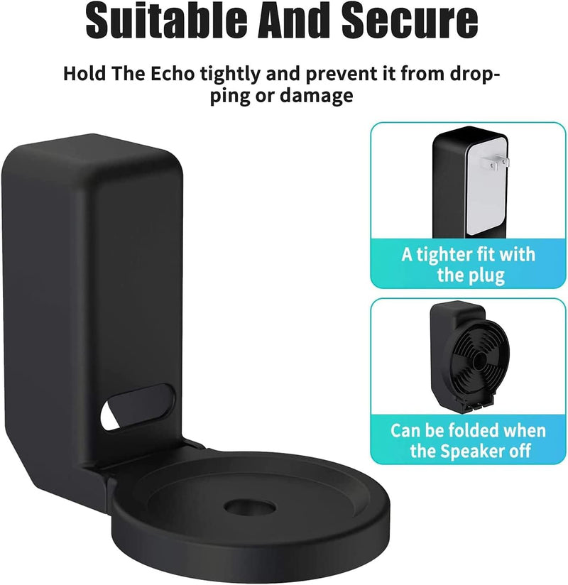 All-New Echo Dot Wall Mount Holder For 5Th 4Th Generation, (Black)-2