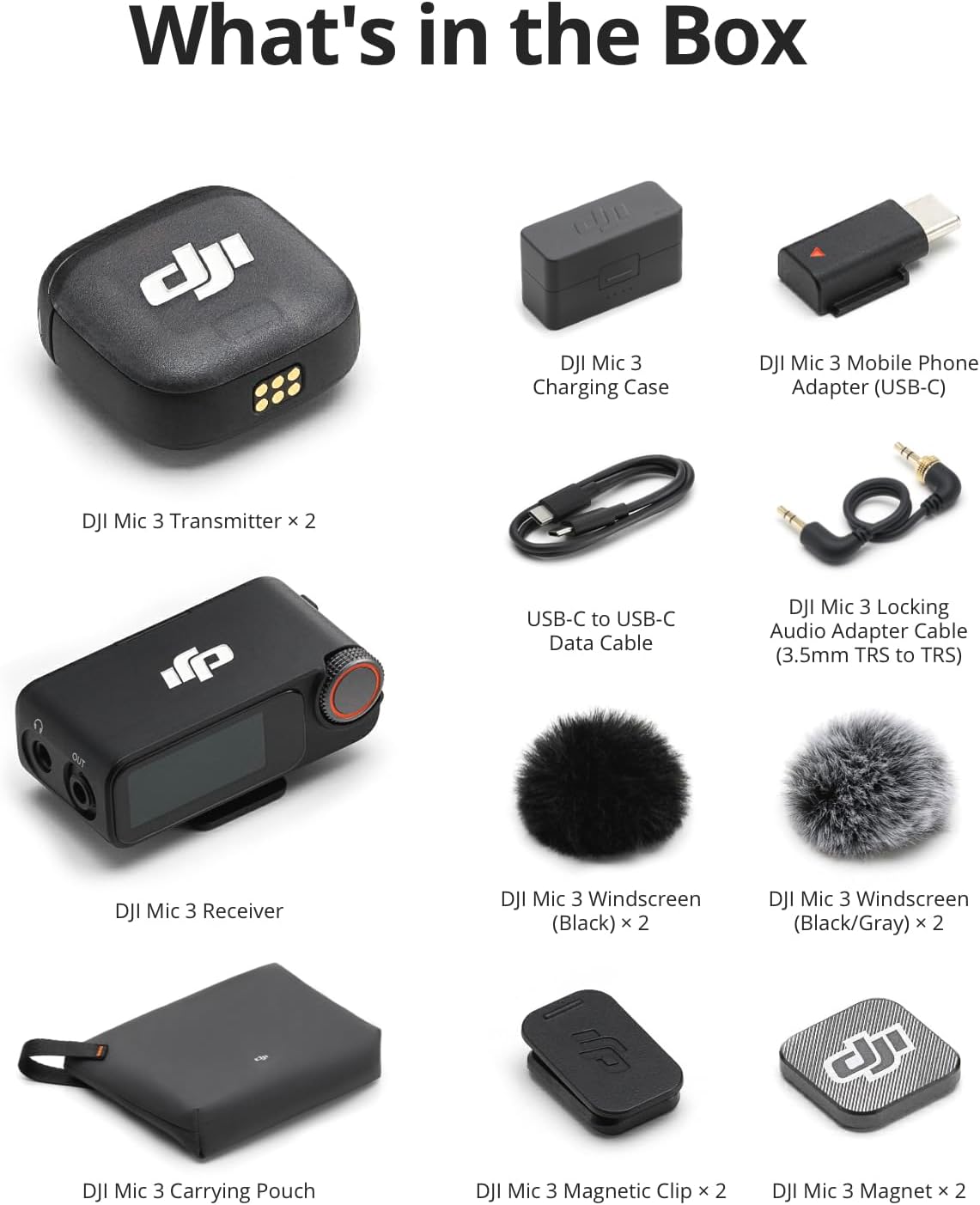 DJI Mic 3 (2 TX + 1 RX + Charging Case)-8