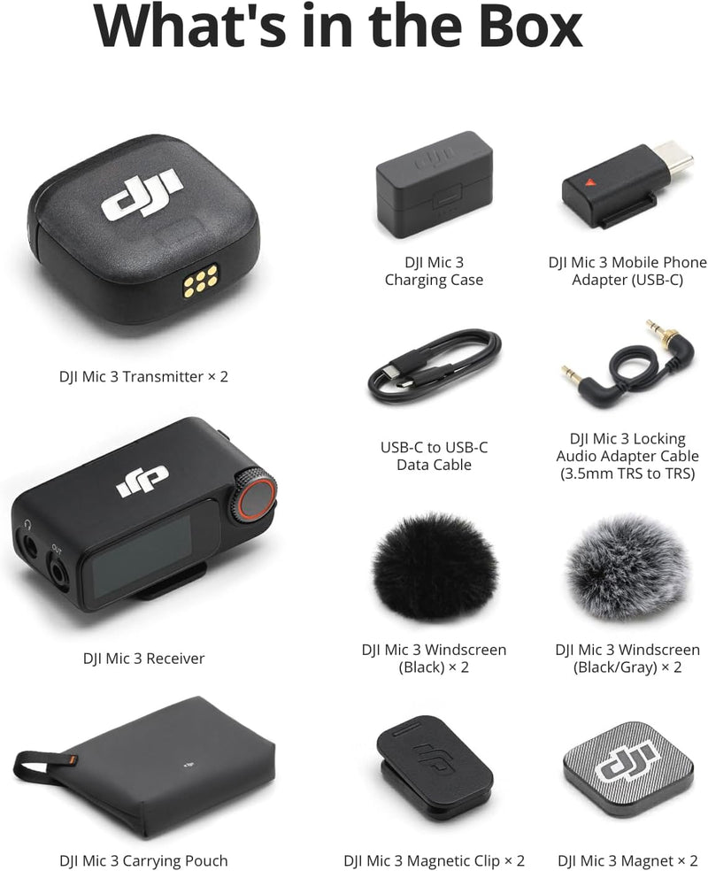 DJI Mic 3 (2 TX + 1 RX + Charging Case)-8