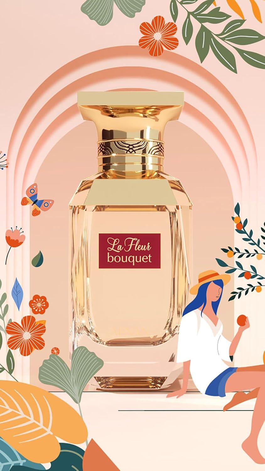 Afnan La Fleur Bouquet Eau De Parfum for Women, 2.7 Fl. Oz-5