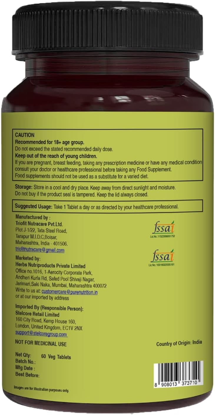 Pure Nutrition Whole Food Multivitamin for Men 1500mg. ALL NATURAL PLANT BASED MENS MULTIVITAMIN-7
