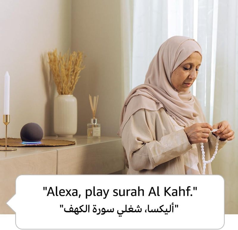Echo Dot (5th Gen) | smart bluetooth speaker with vibrant sound and Alexa Charcoal-6