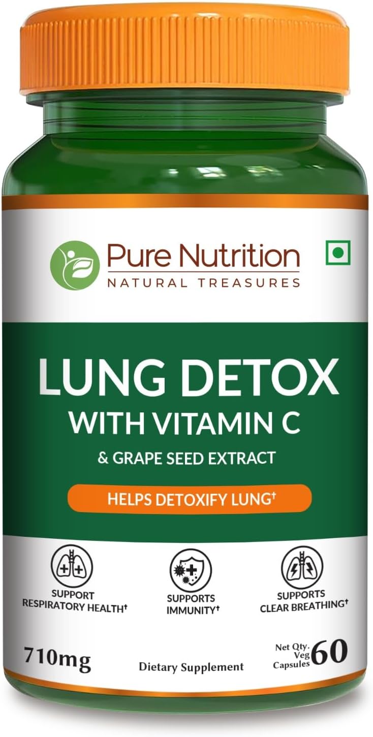 Pure Nutrition Lung Detox Supplement 60 Veg Capsules-1