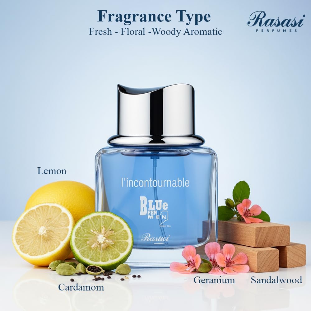 Rasasi L'Incontournable Blue For Men 2 EDP 75ML-5