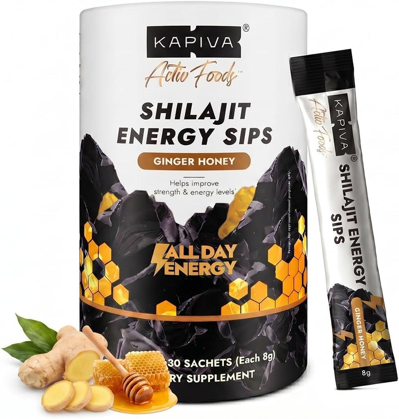Kapiva Shilajit Energy Sips | With 100% Pure Shilajit/Shilajeet | 250mg Shilajit/Stick | Boosts Energy & Stamina-1
