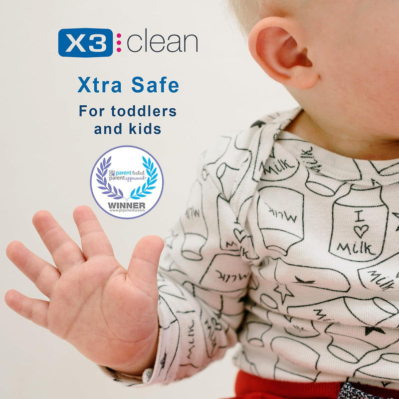 X3 Clean Alcohol-Free Hand Sanitizer Spray – Fragrance-Free, Travel Size, 2 fl oz (Pack of 4)-9