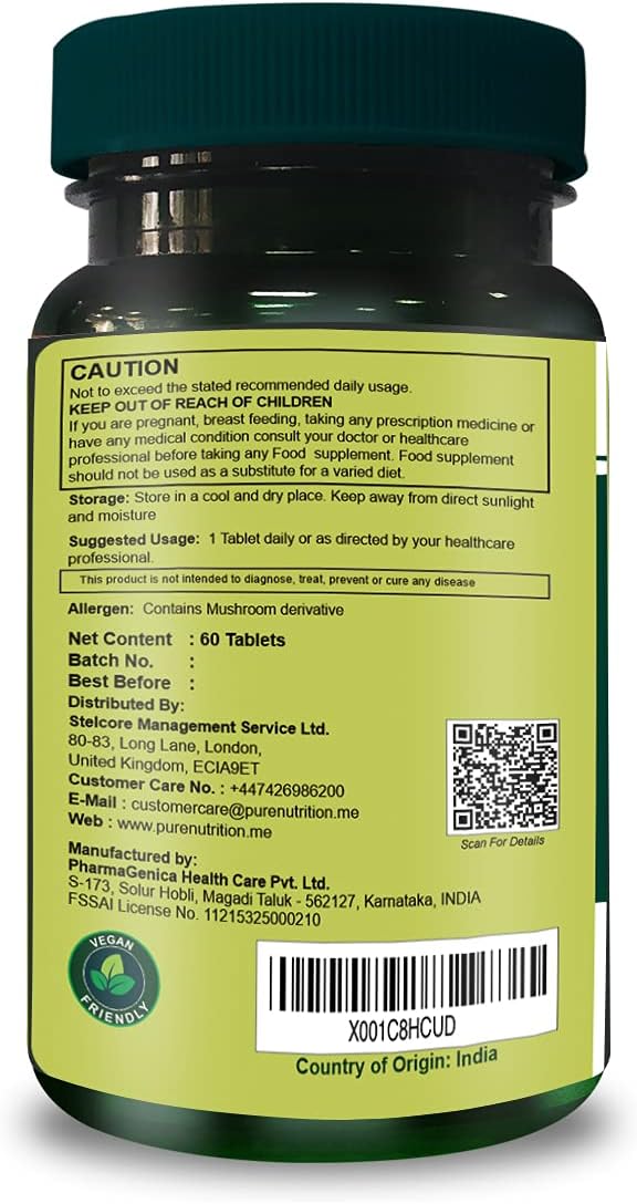 Pure Nutrition Whole Food Multivitamin for Men 1500mg. ALL NATURAL PLANT BASED MENS MULTIVITAMIN-6