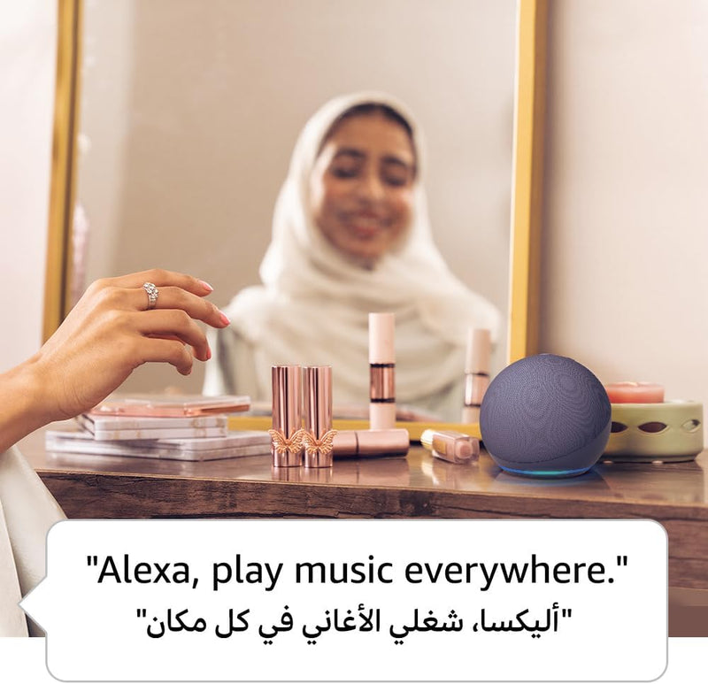 Echo Dot (5th Gen) | smart bluetooth speaker with vibrant sound and Alexa Charcoal-3