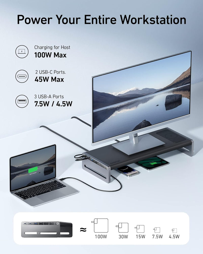 Anker 675 USB-C Docking Station (12-in-1, Monitor Stand)-5