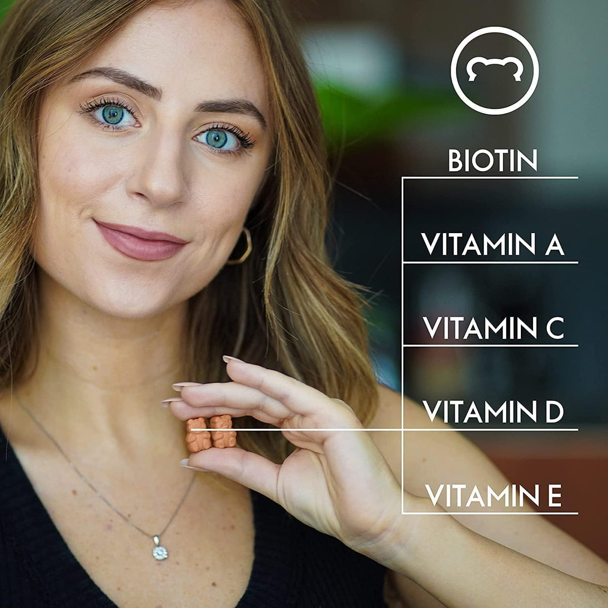 SugarbearPro Collagen Boosting Halal Vegan Multivitamin Gummies, 100mg of Amino Acids, Vitamin C, Vitamin D, B-12 and Biotin-3