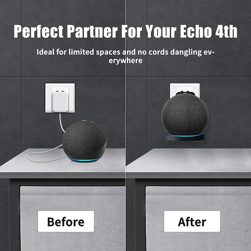 All-New Echo Dot Wall Mount Holder For 5Th 4Th Generation, (Black)-5