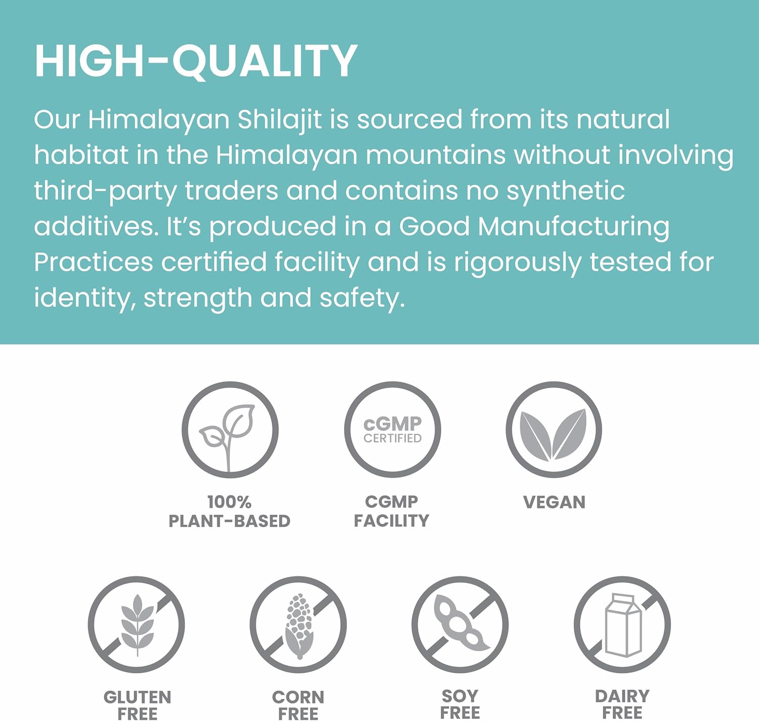 Himalaya Shilajit - Herbal Energy Supplements with Fulvic Acid and 85+ Trace Minerals, from Shilajit Resin-5