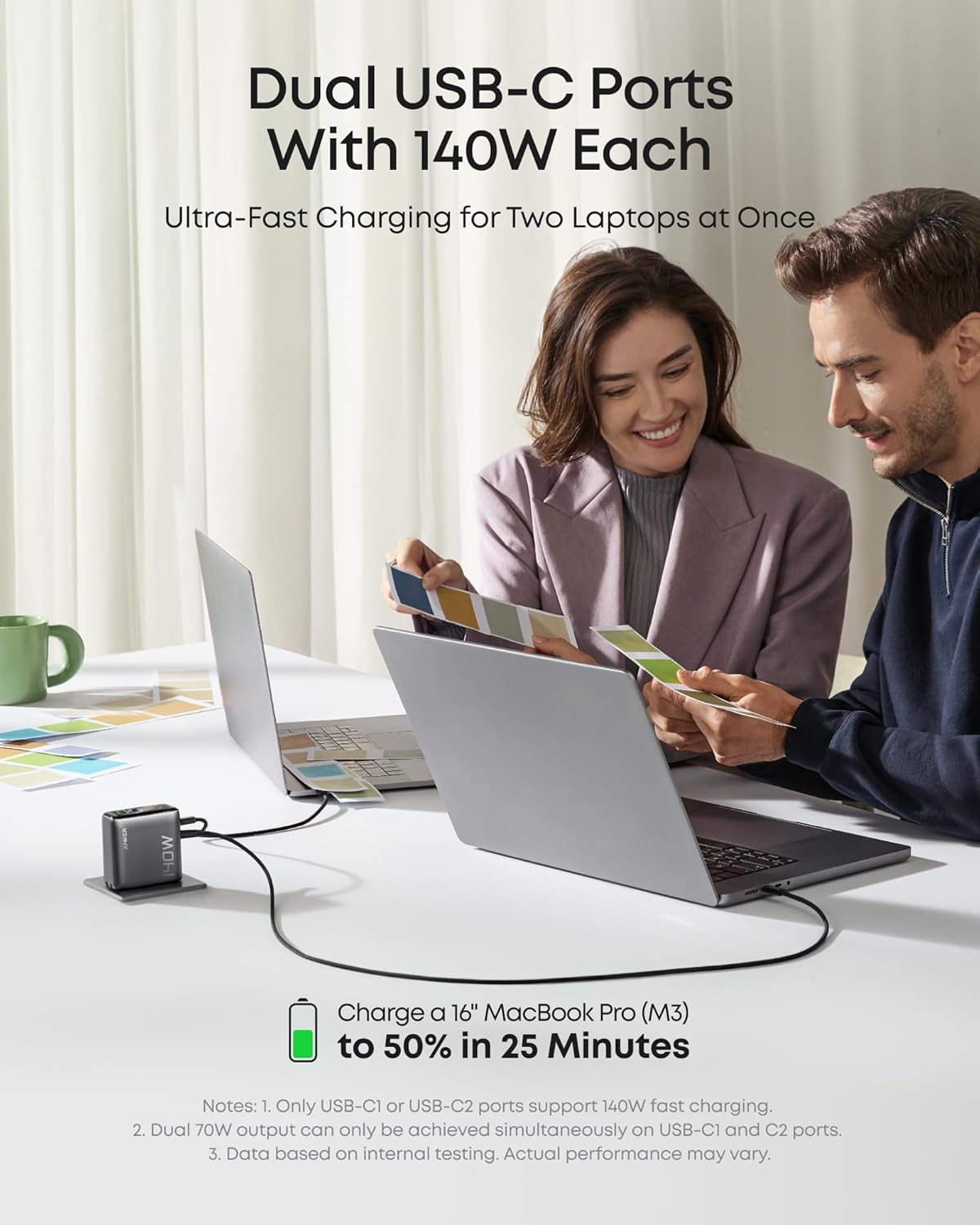 Anker 140W 4-Port GaN MacBook Charger-3