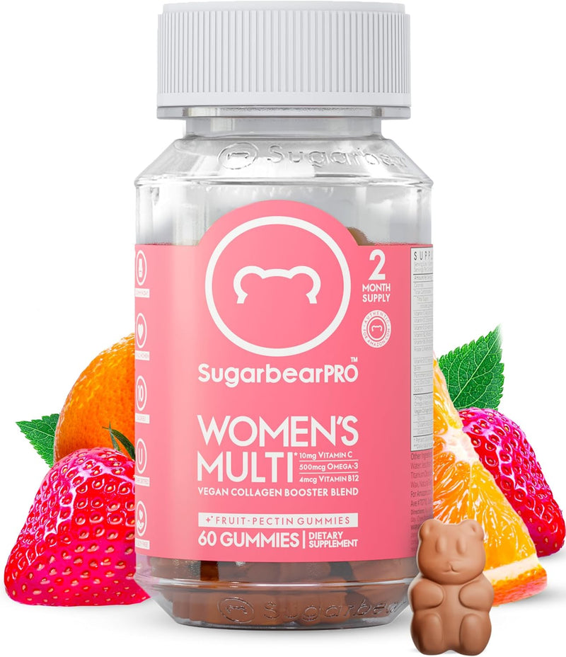 SugarBearPro, Women's  Vegan Multivitamin, 60 Gummies-1