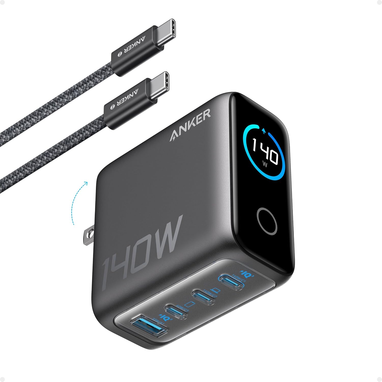 Anker 140W 4-Port GaN MacBook Charger