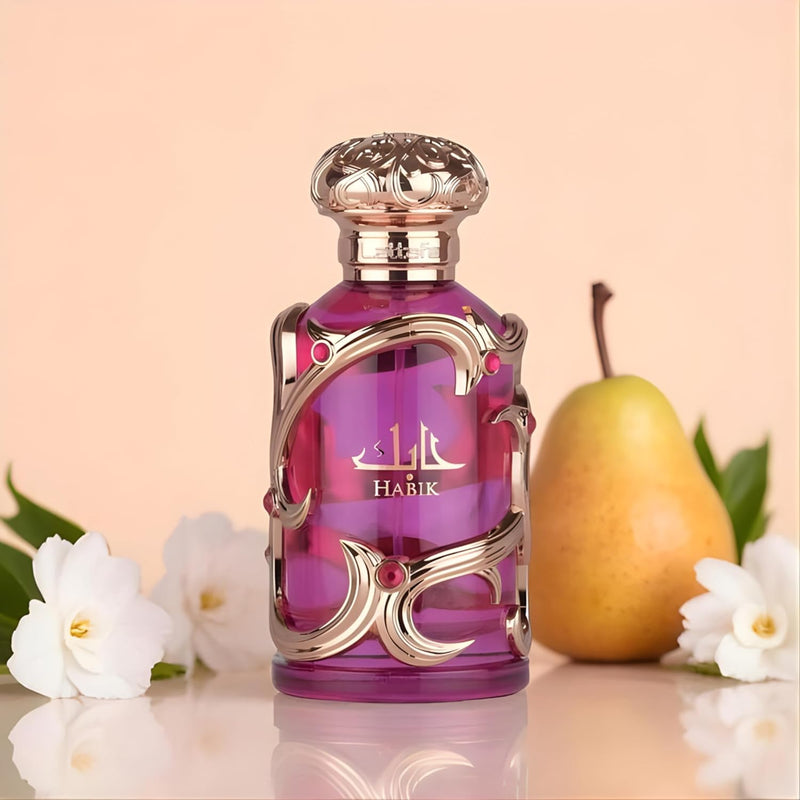 Lattafa Habik – Floral, Fruity, Fresh, Musky – Eau de Parfum Spray Long-Lasting Fragrance for Women, 3.4 Ounce / 100 ml-4
