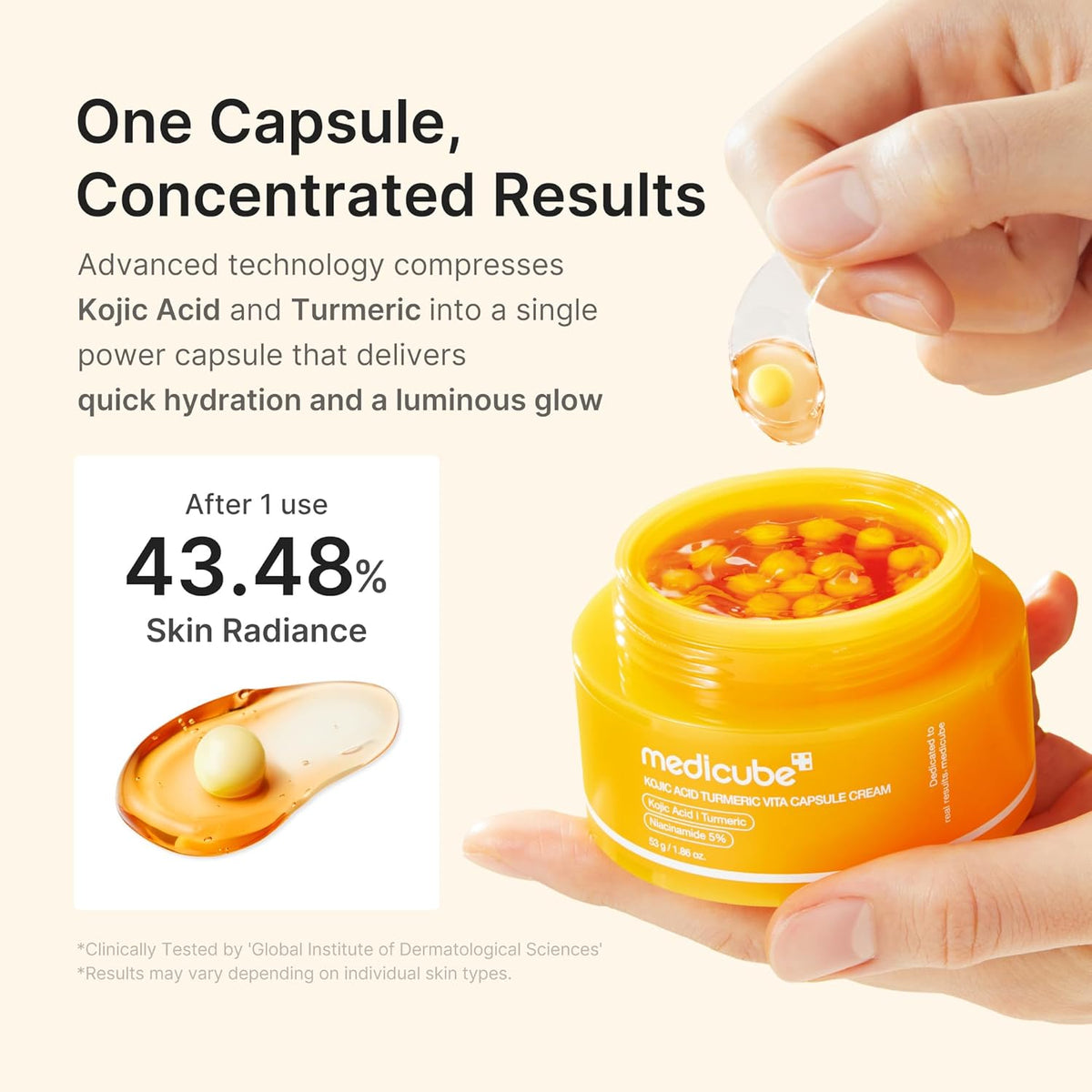 medicube Capsule Cream with Kojic Acid & Turmeric  1.86 oz-6