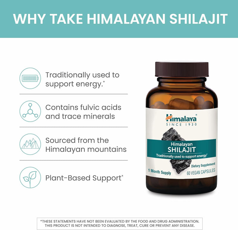 Himalaya Shilajit - Herbal Energy Supplements with Fulvic Acid and 85+ Trace Minerals, from Shilajit Resin-4