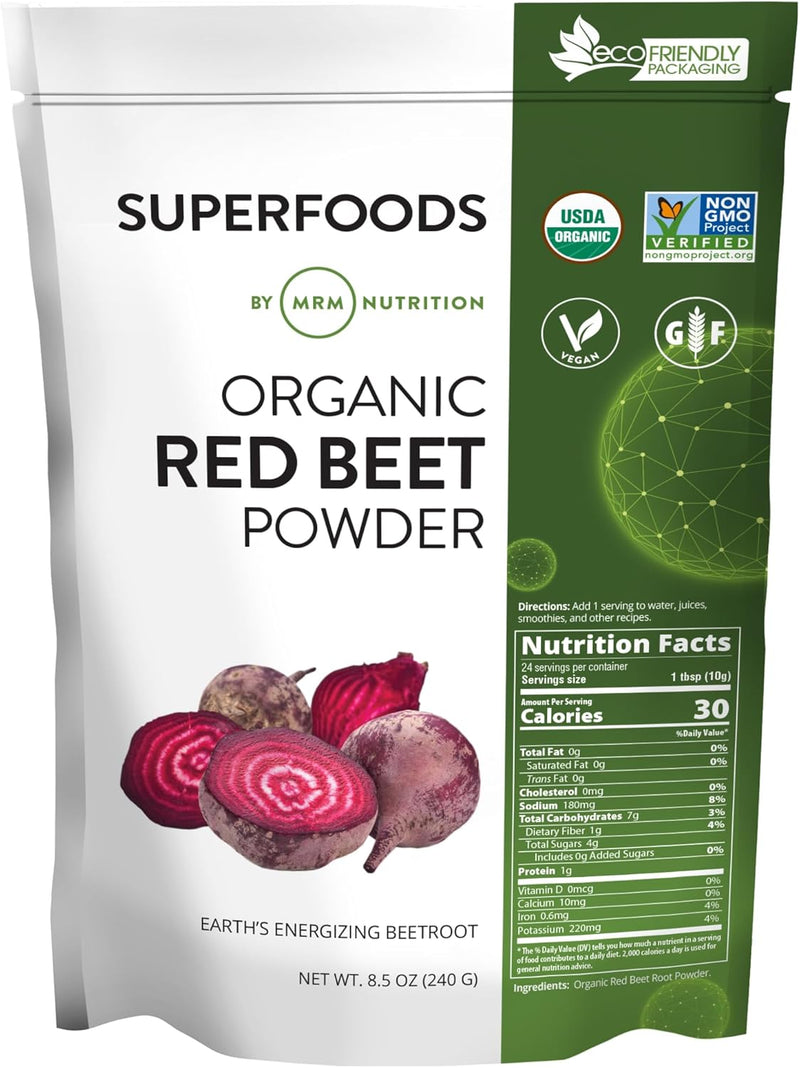 Organic Red Beet Powder | Superfoods | Energy | Cardiovascular Health | Nutrient Dense | Gluten-Free + Vegan-1