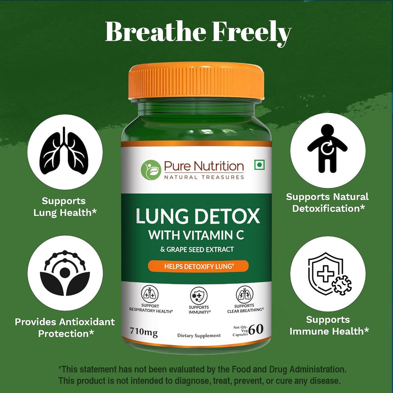 Pure Nutrition Lung Detox Supplement 60 Veg Capsules-4
