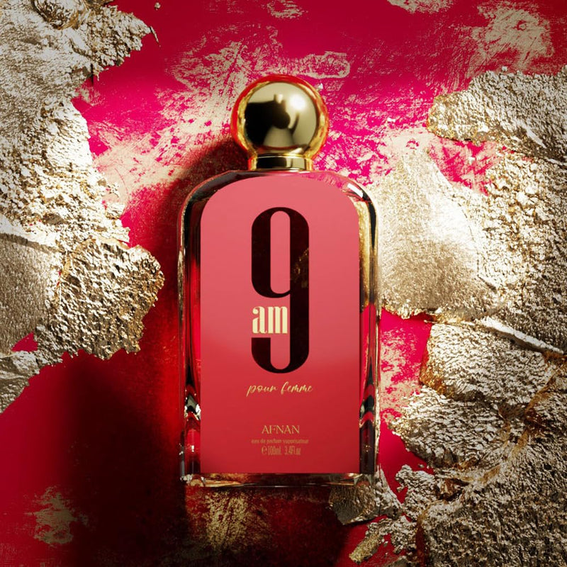 Afnan 9 AM Pour Femme Eau De Parfum, 3.4 Fl. Oz-2
