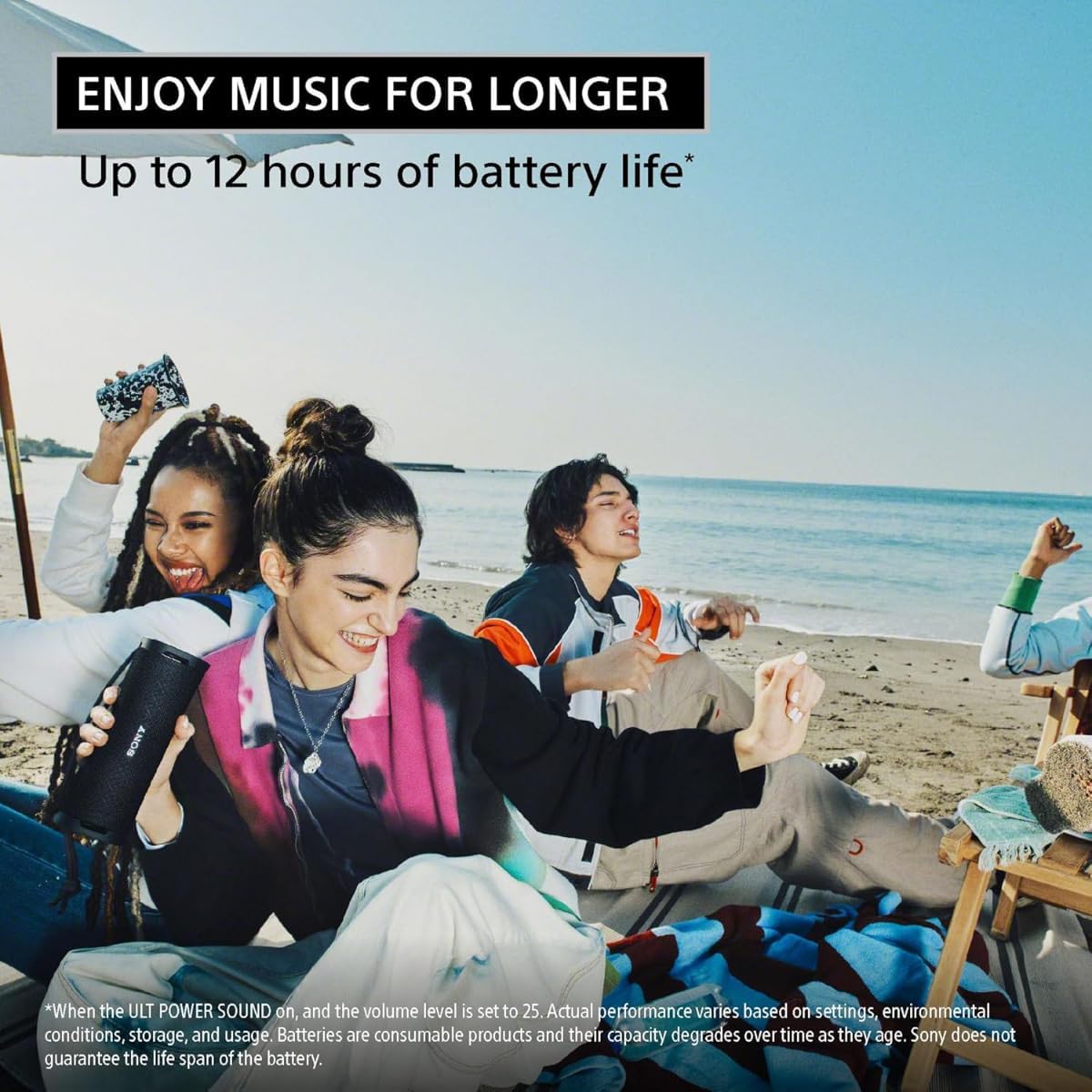 Sony ULT FIELD 1 - Wireless Bluetooth Portable Speaker with ULT POWER SOUND - Black-8