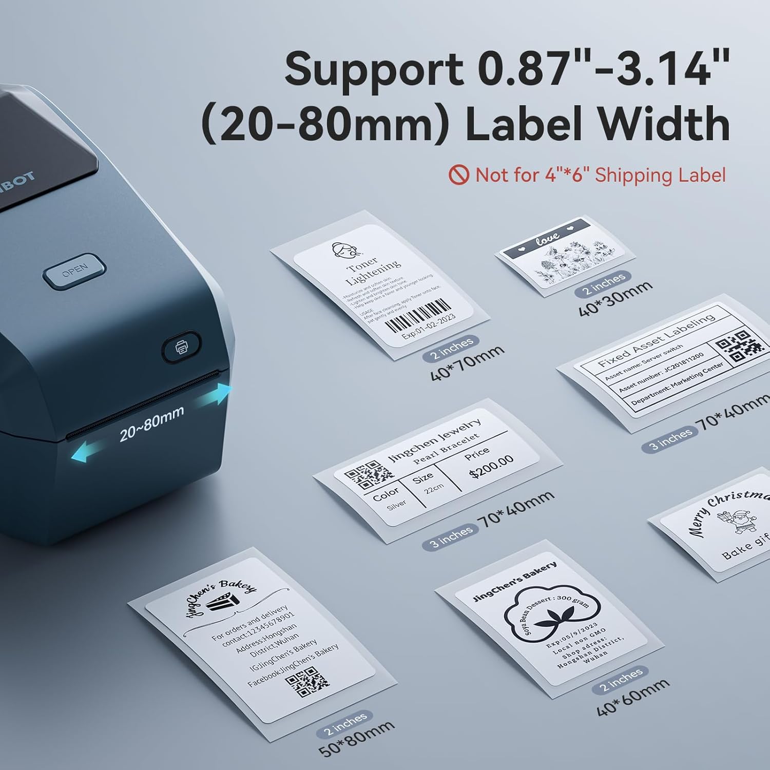 NIIMBOT K3 Desktop Label Printer, 3 Inch,180mm/s High Speed-3