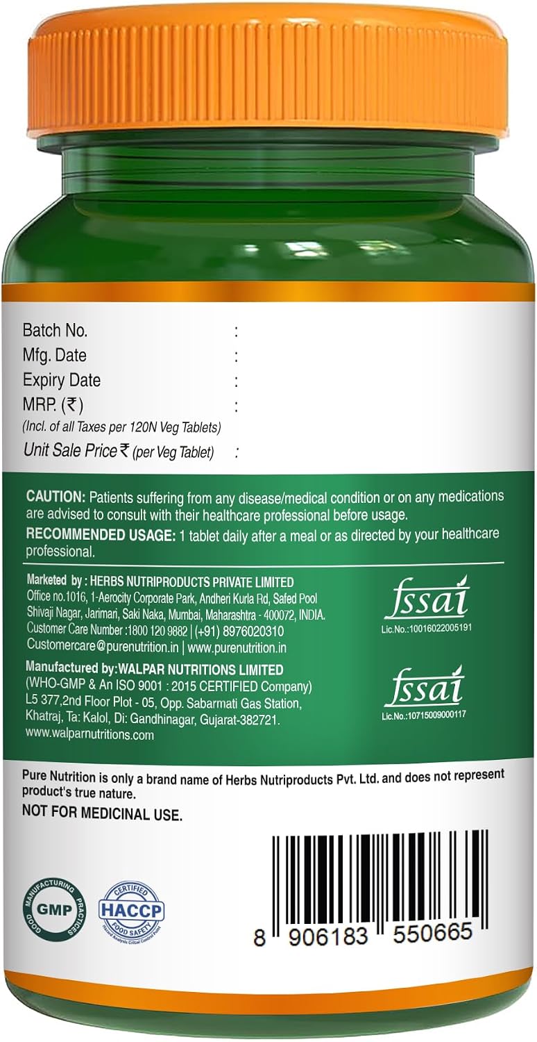 Pure Nutrition Iron Folic Acid Supplement - 60 Veg Tablets with Zinc, Vitamin C & Vitamin B12-9