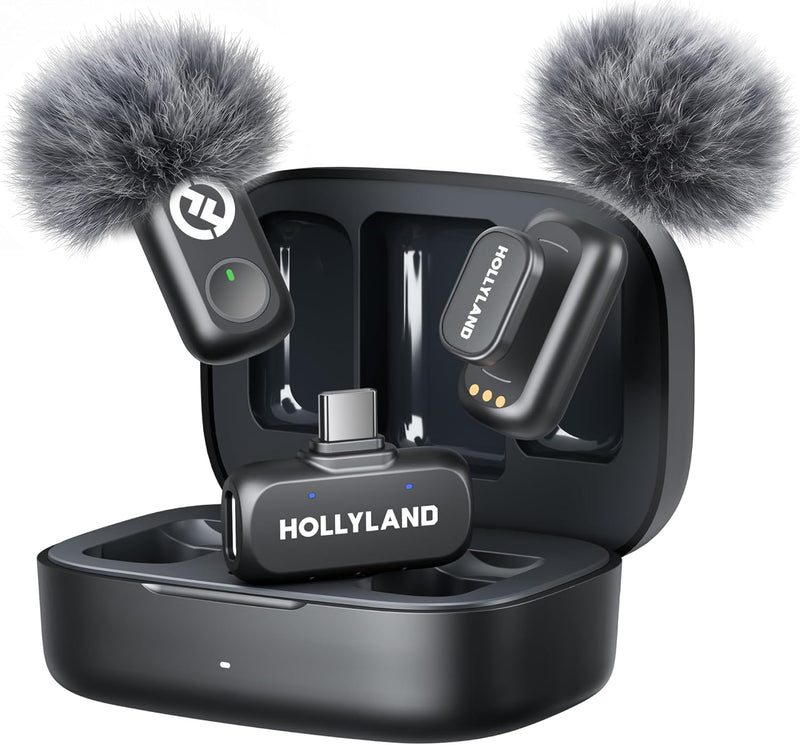 Hollyland LARK A1 DUO Type-C Version Wireless Microphone for iPhone 15/16 & Android-1