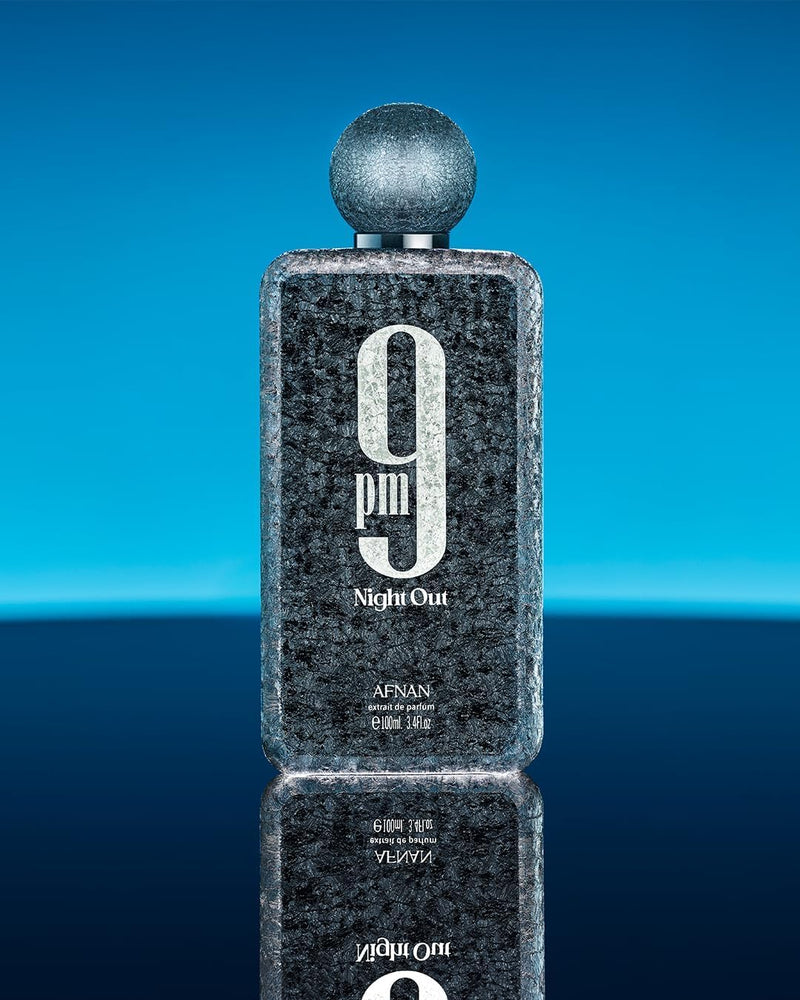 Afnan 9 PM Night Out Unisex Extrait de Parfum, 3.4 Fl. Oz-4