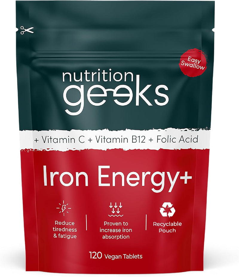 Iron Tablets High Strength - Energy Tablets with Vitamin C-1