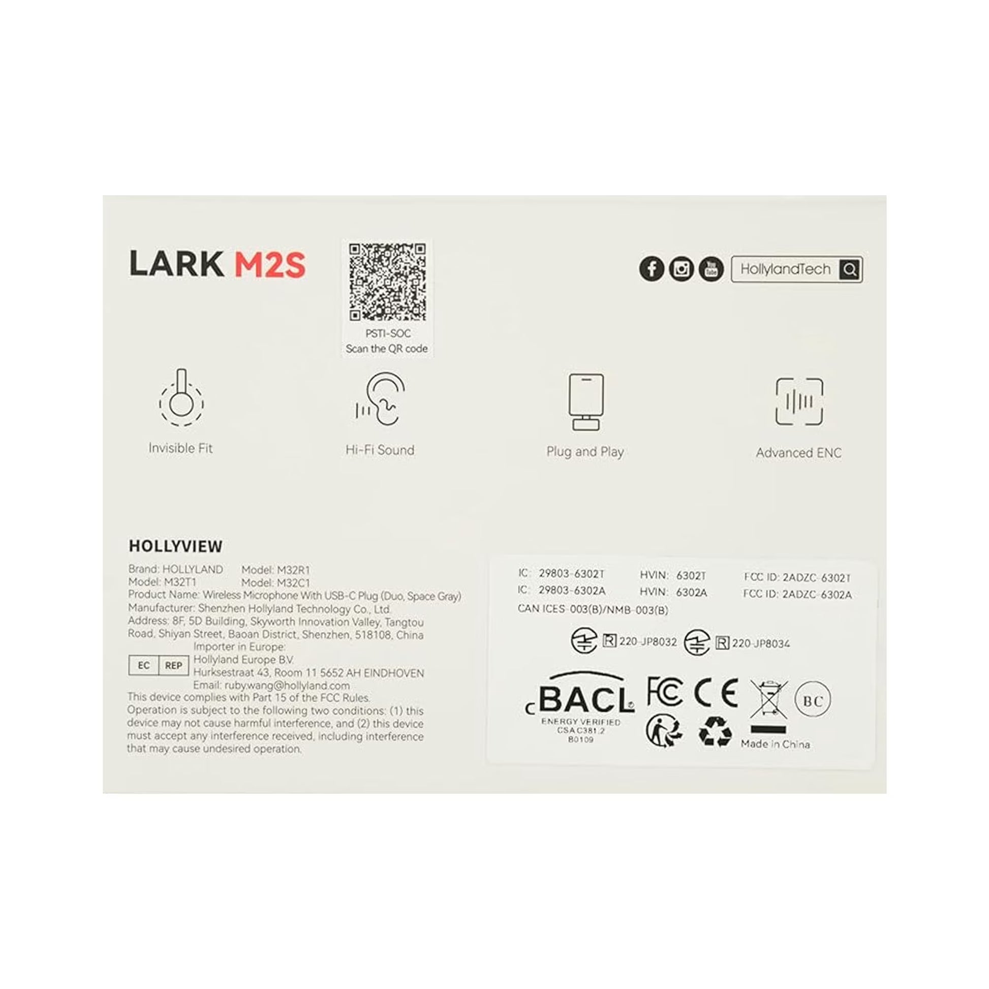 Hollyland LARK M2S 2-Person Wireless Duo Lavalier Microphone-9