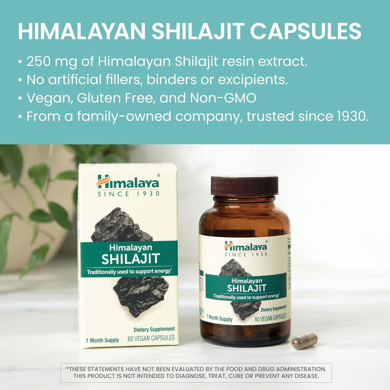 Himalaya Shilajit - Herbal Energy Supplements with Fulvic Acid and 85+ Trace Minerals, from Shilajit Resin-3
