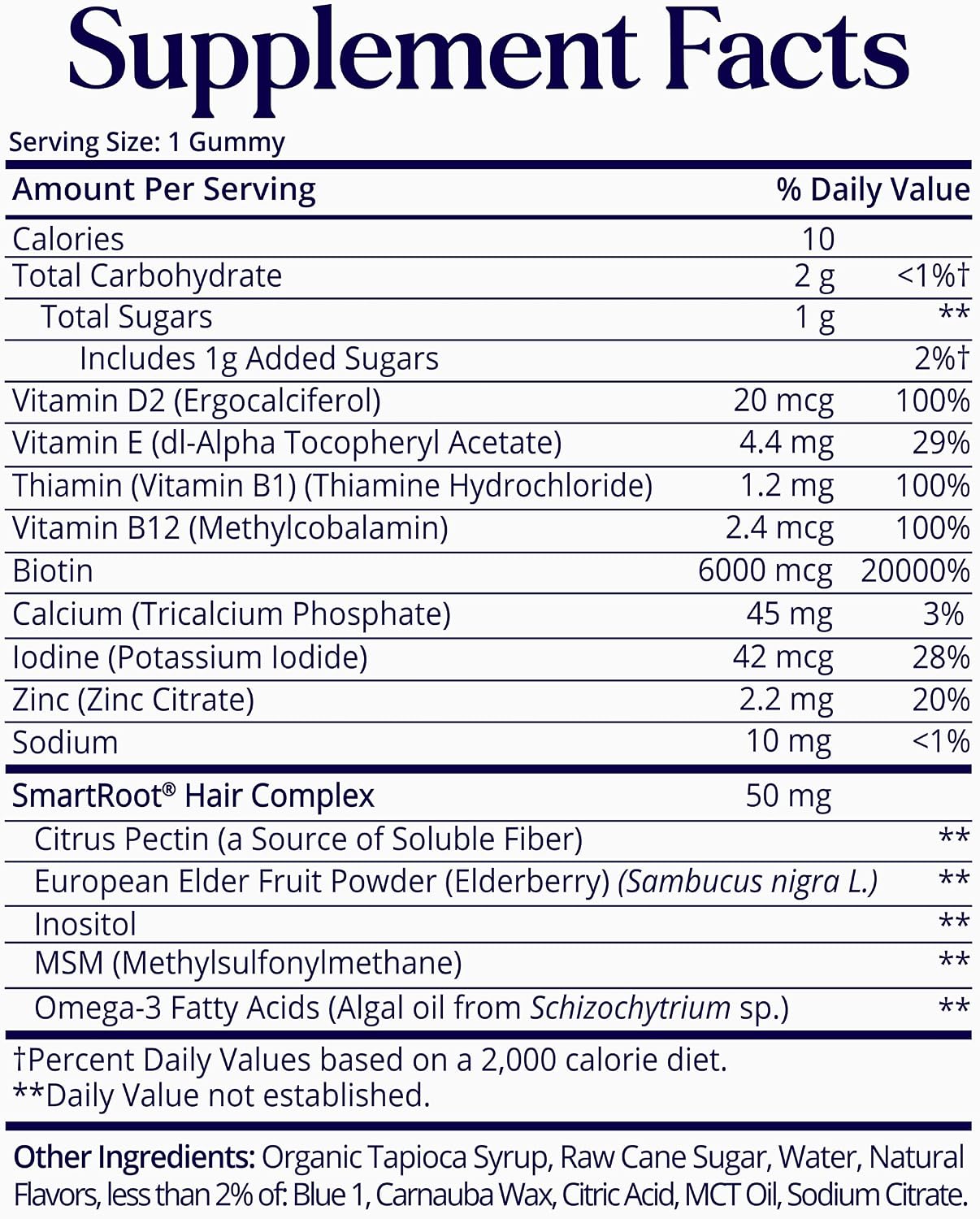 SugarbearPRO Hair Vitamin Gummy 1 Month Supply-8