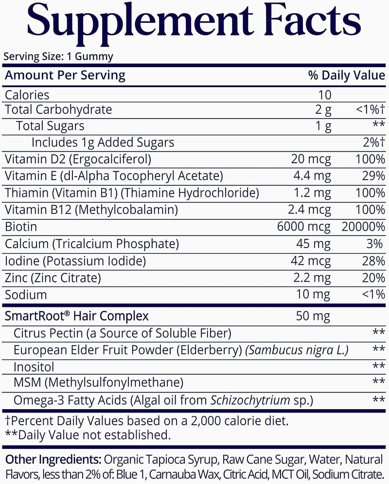 SugarbearPRO Hair Vitamin Gummy 1 Month Supply-8