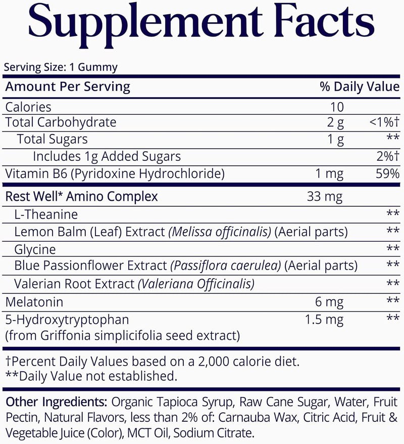 SugarBearPro Sleep Gummy 1 Month Supply, Extra Strength Melatonin 6mg-8