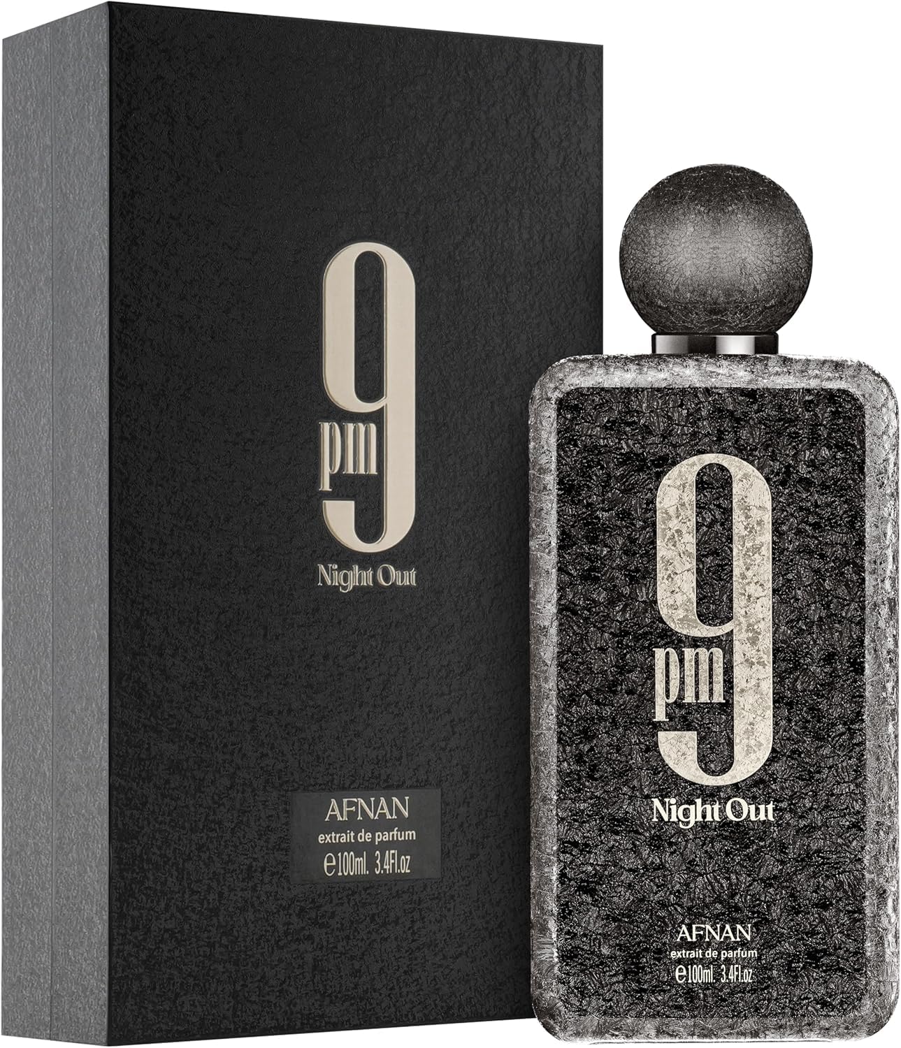 Afnan 9 PM Night Out Unisex Extrait de Parfum, 3.4 Fl. Oz-3