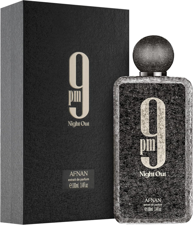 Afnan 9 PM Night Out Unisex Extrait de Parfum, 3.4 Fl. Oz-3