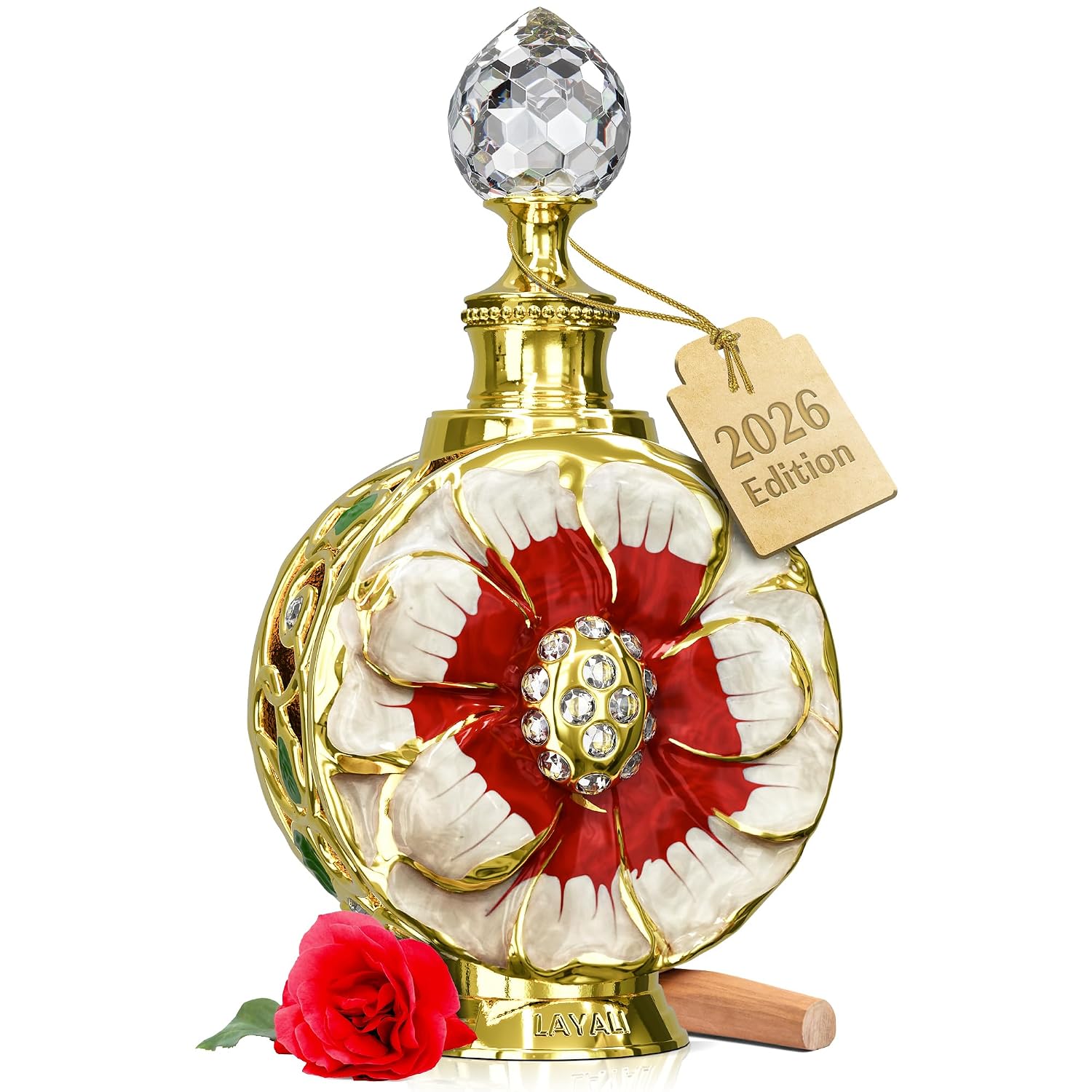 Layali Rouge, Swiss Arabian  - Luxury Products From Dubai - Long Lasting Personal Perfume Oil Fragrance - A Seductive Signature Aroma - 0.5 Oz