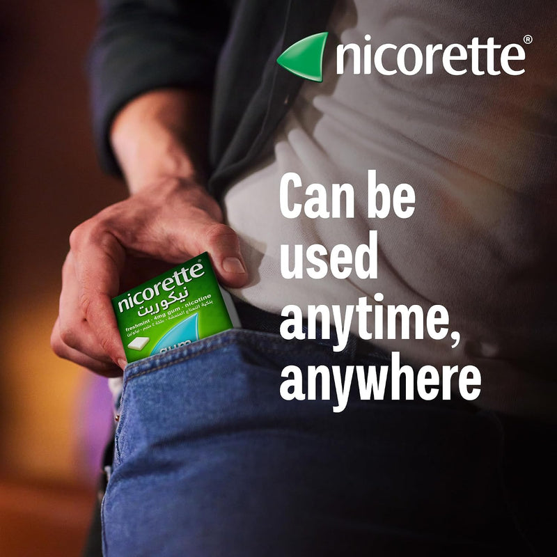 Nicorette 4 mg Sugar-Free Nicotine Gum with Fresh Mint Flavor-7