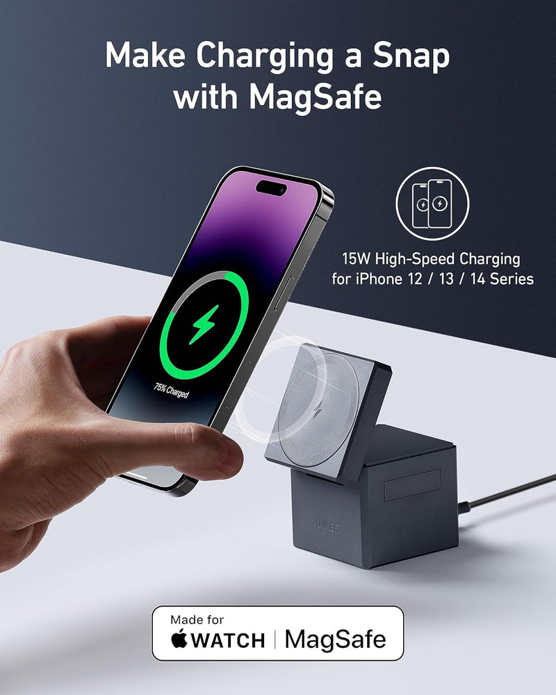 Anker 3-in-1 Cube Compatible with MagSafe-2