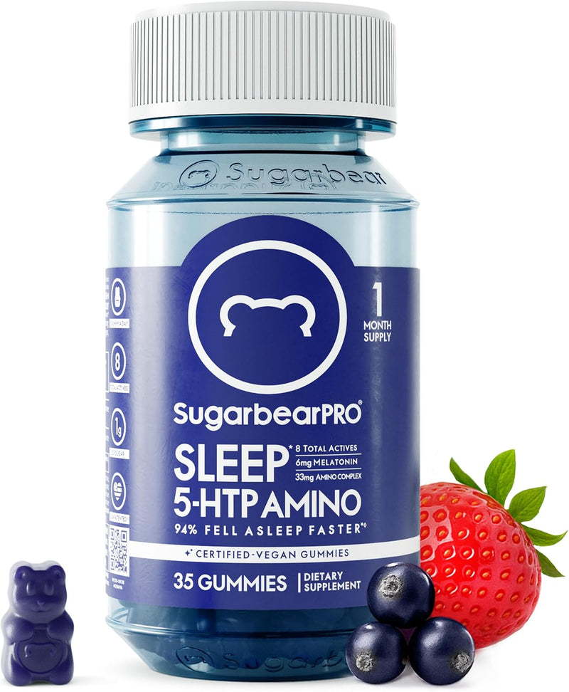 SugarBearPro Sleep Gummy 1 Month Supply, Extra Strength Melatonin 6mg-1