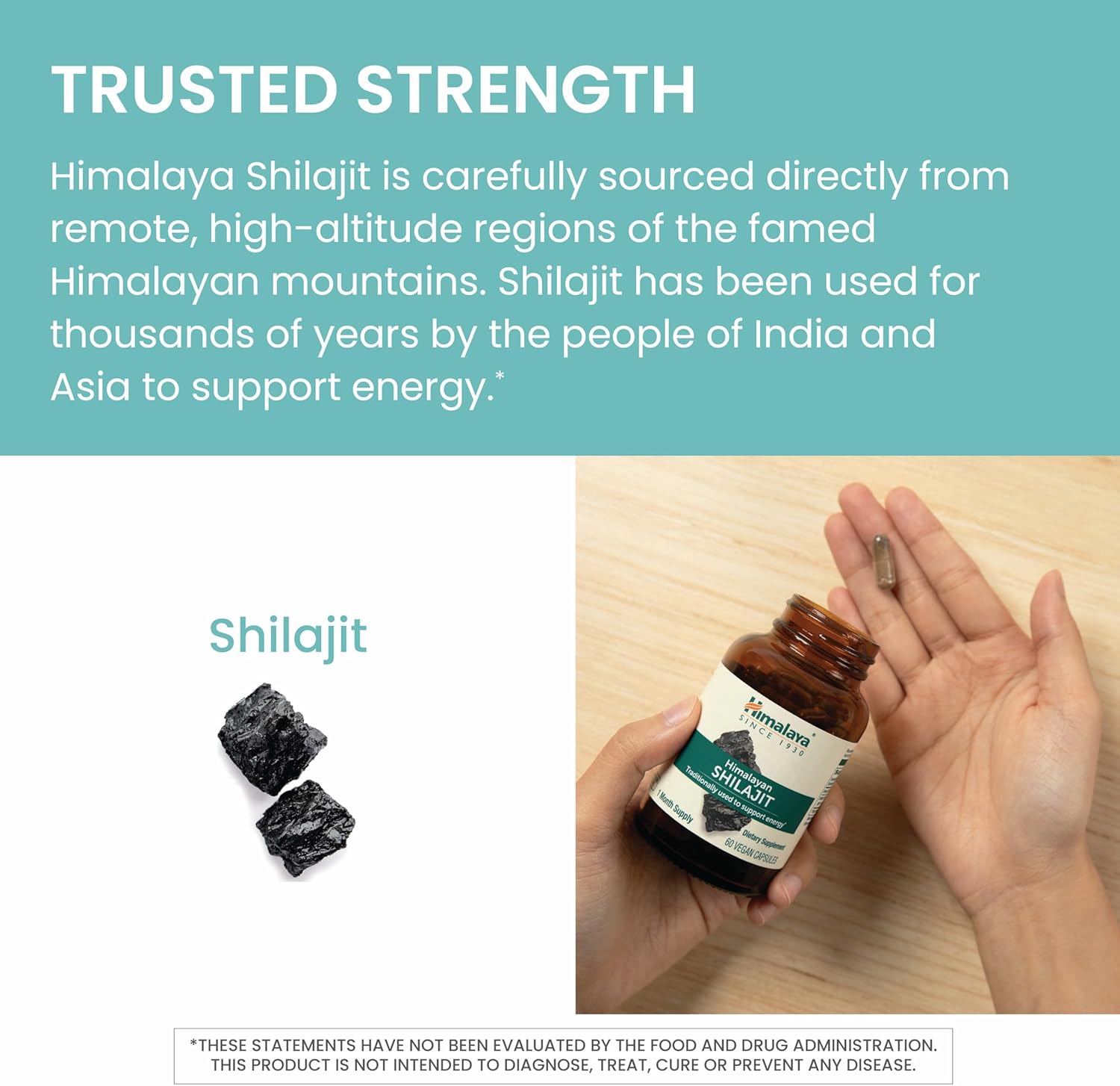 Himalaya Shilajit - Herbal Energy Supplements with Fulvic Acid and 85+ Trace Minerals, from Shilajit Resin-6